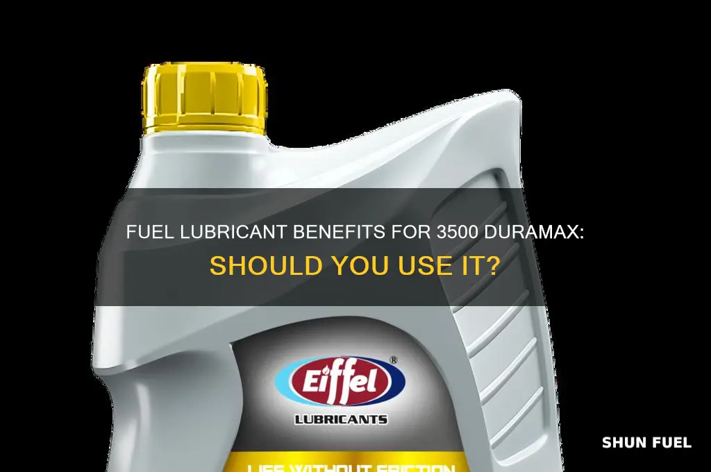 should i use fuel lubricant on 3500 duramax