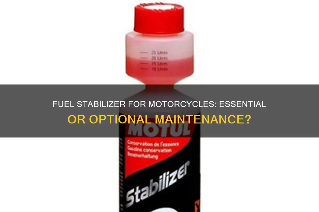 should i use fuel stabilizer in my motorcycle