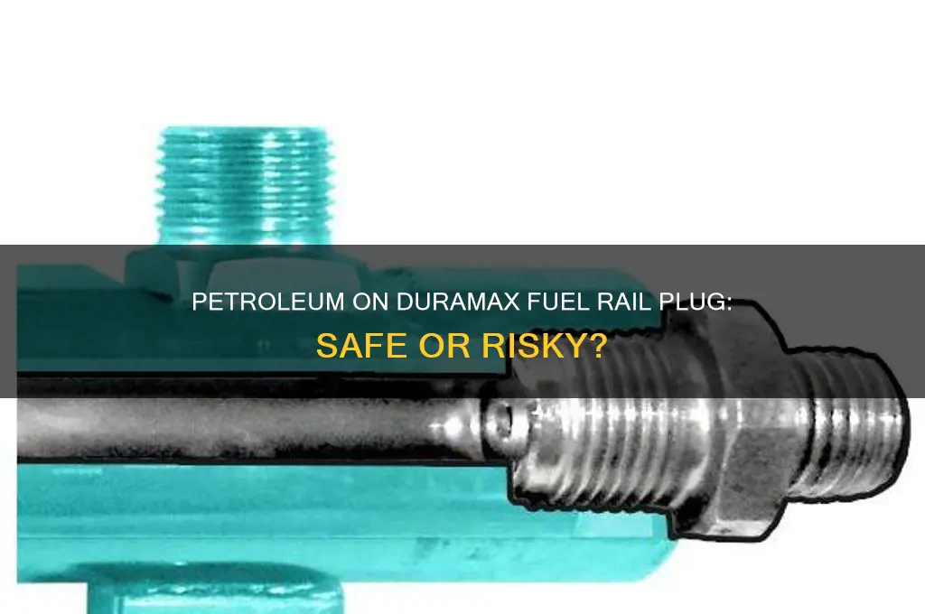 should i use petroleum on fuel rail plug duramax