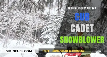 Rec Fuel in Cub Cadet Snowblower: Pros, Cons, and Best Practices
