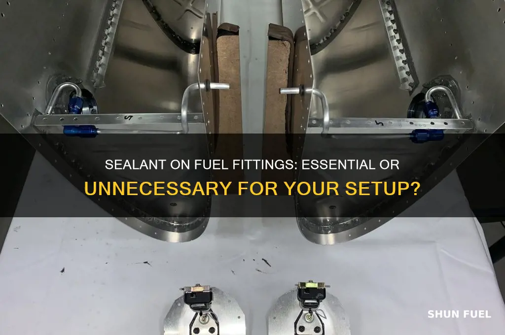 should i use sealant on my fuel fittings