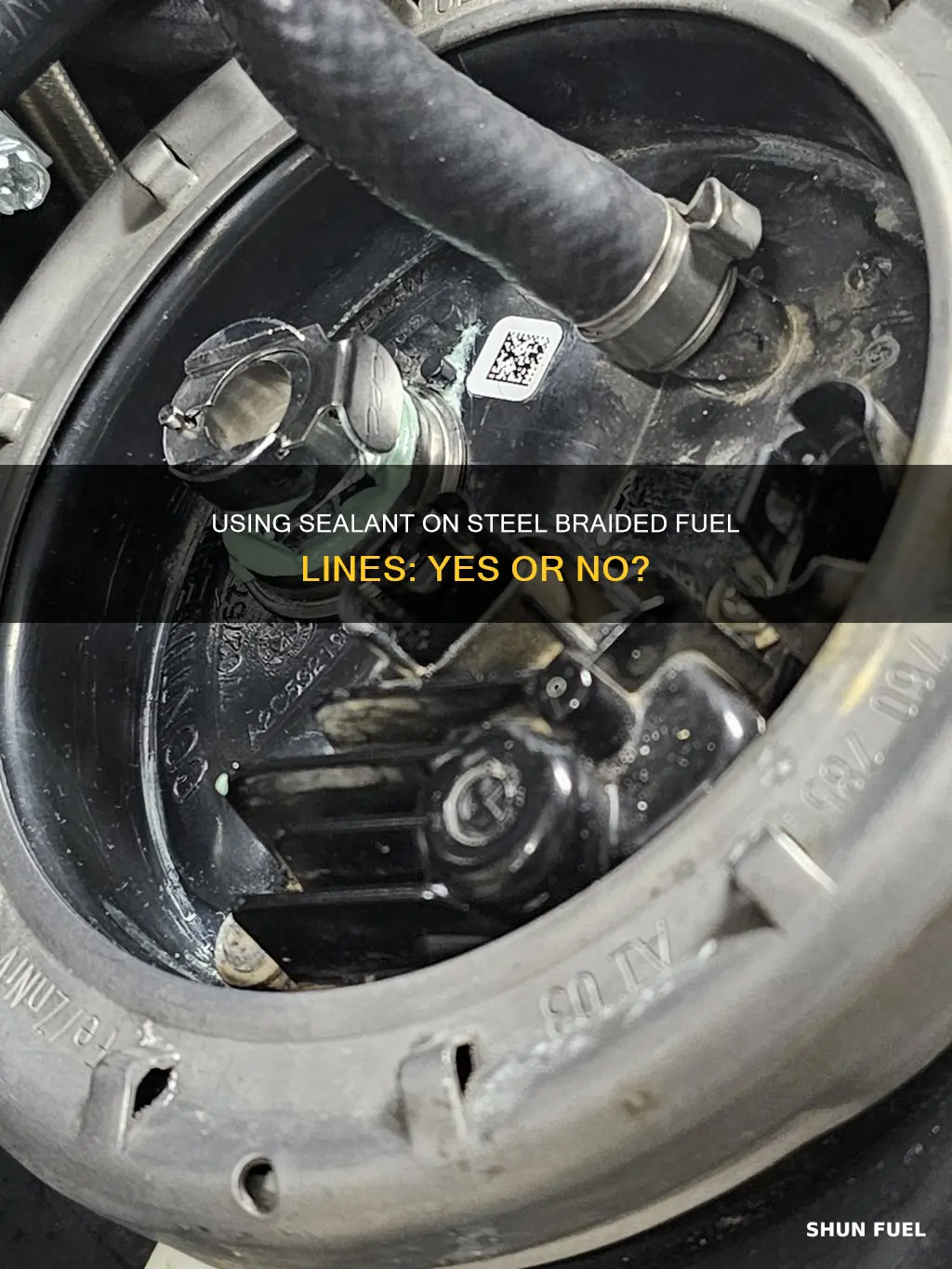 should i use sealant on my steel braided fuel line
