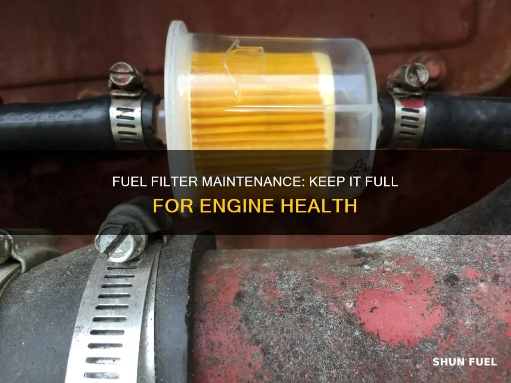 should mechanical fuel keep filter full