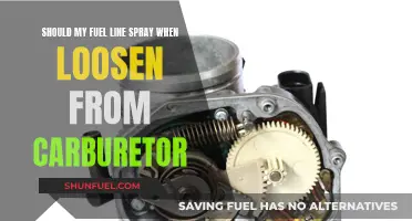 Fuel Line Mystery: Spraying When Loosened from Carburetor