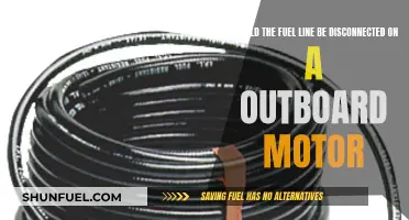 Outboard Motor Maintenance: Fuel Line Disconnection
