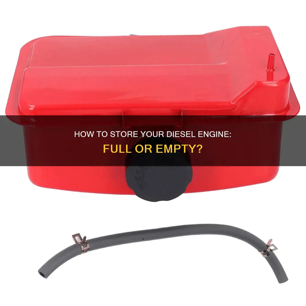 should your diesel engine be stored with full fuel or