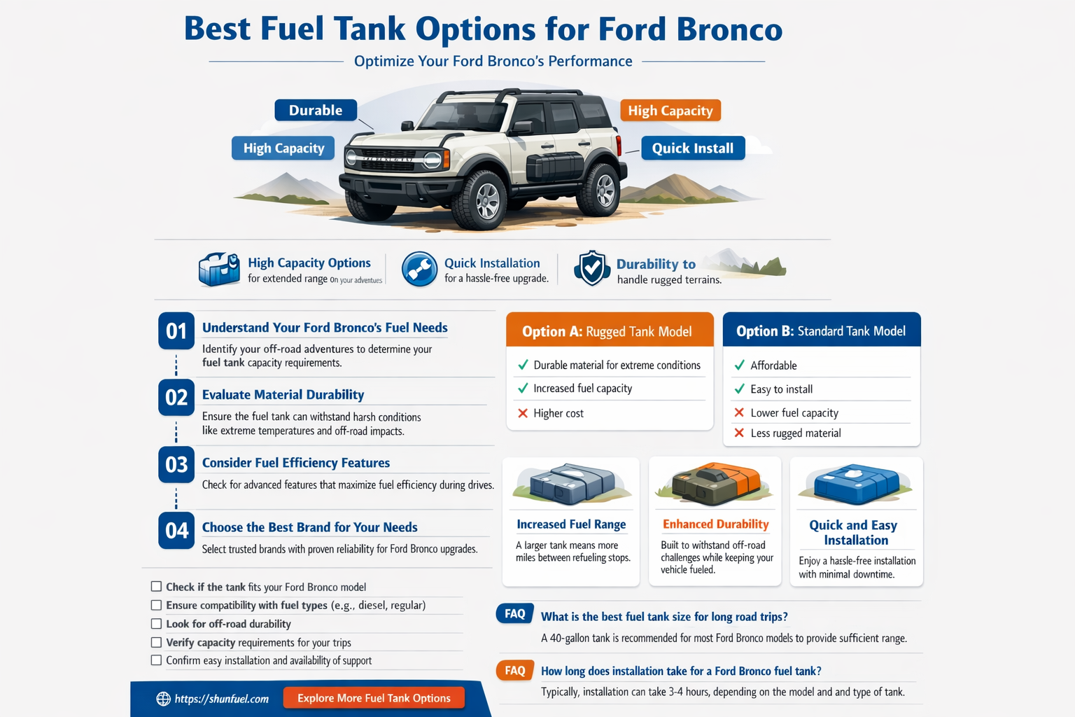 am autoparts fuel tank for ford bronco