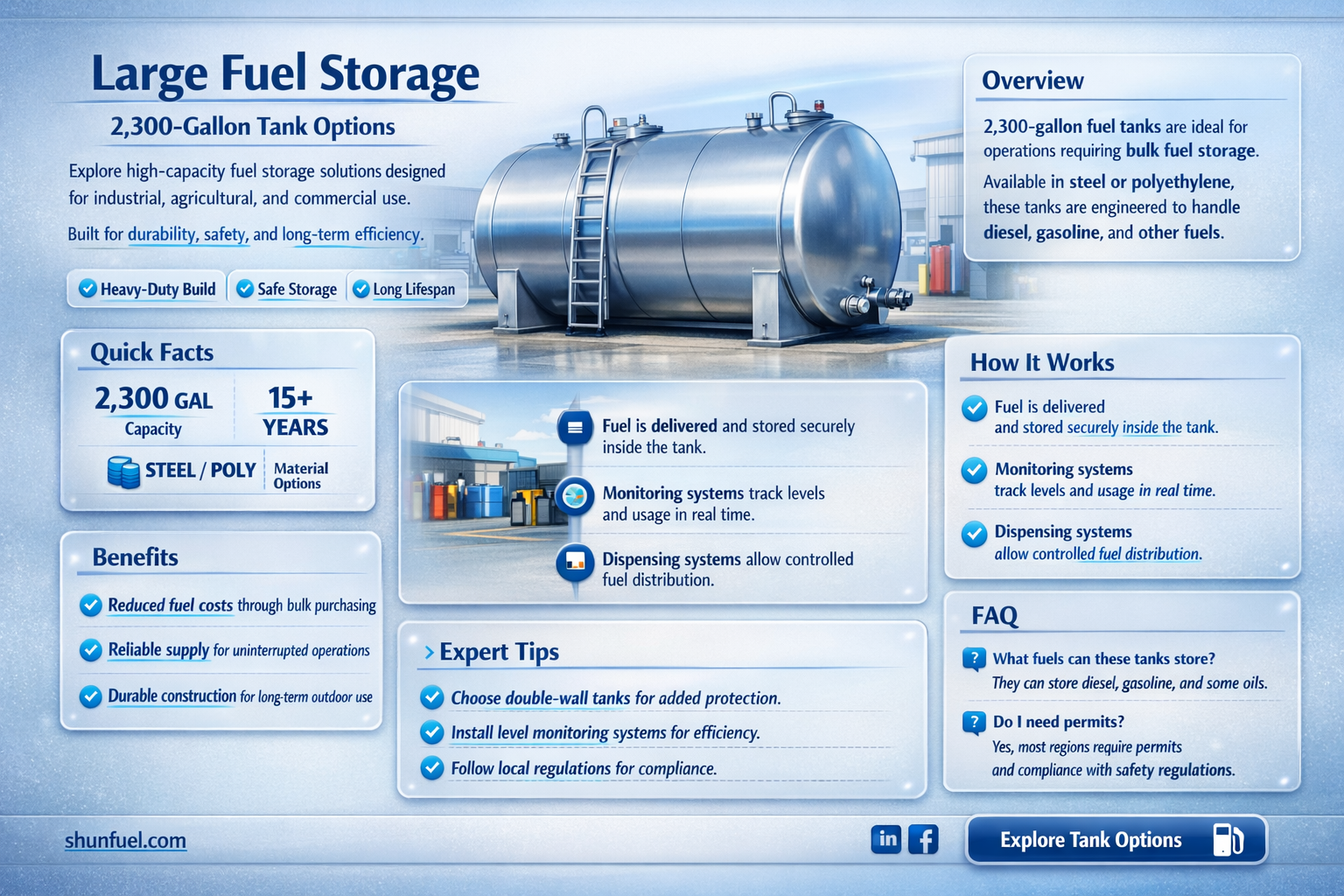 am 2300 gal fuel tank