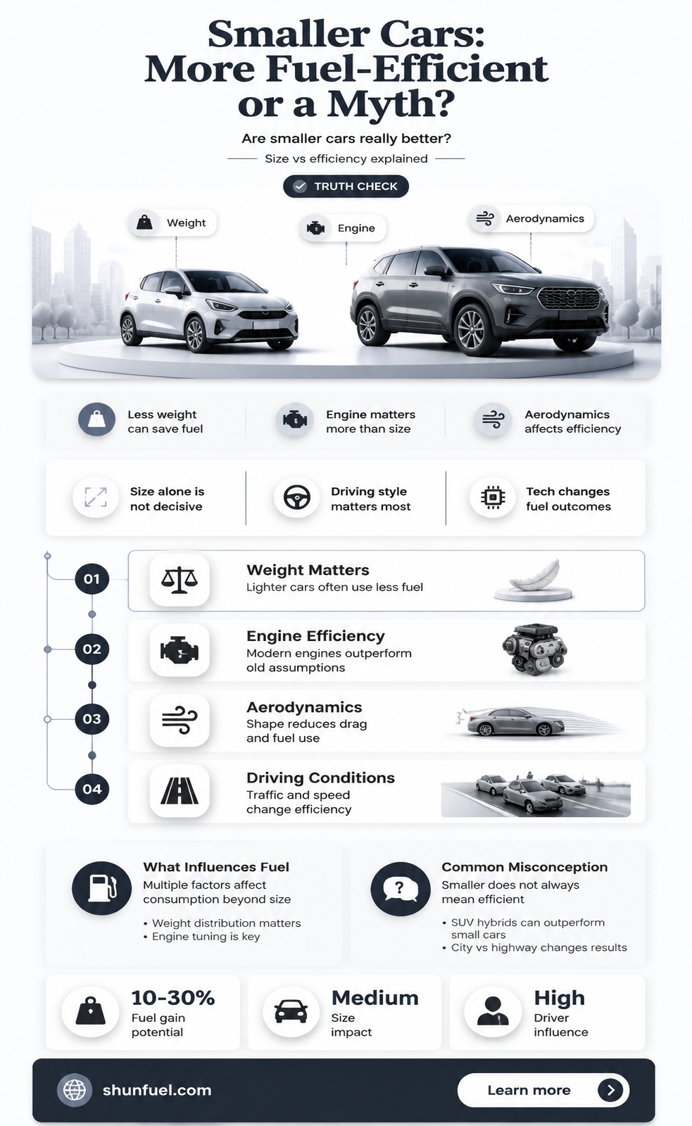 are smaller cars more fuel efficient