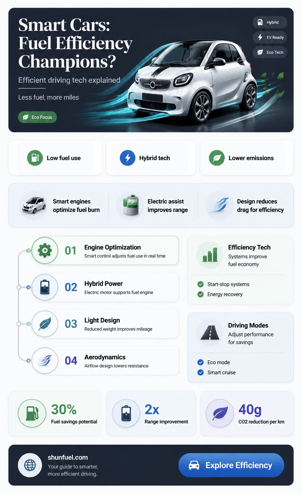 are smart cars the most fuel effiecent