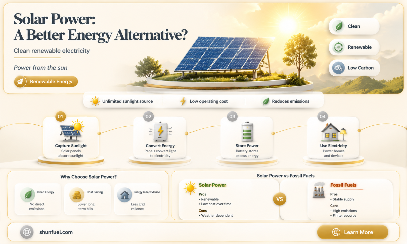 are solar panels better than fossil fuels