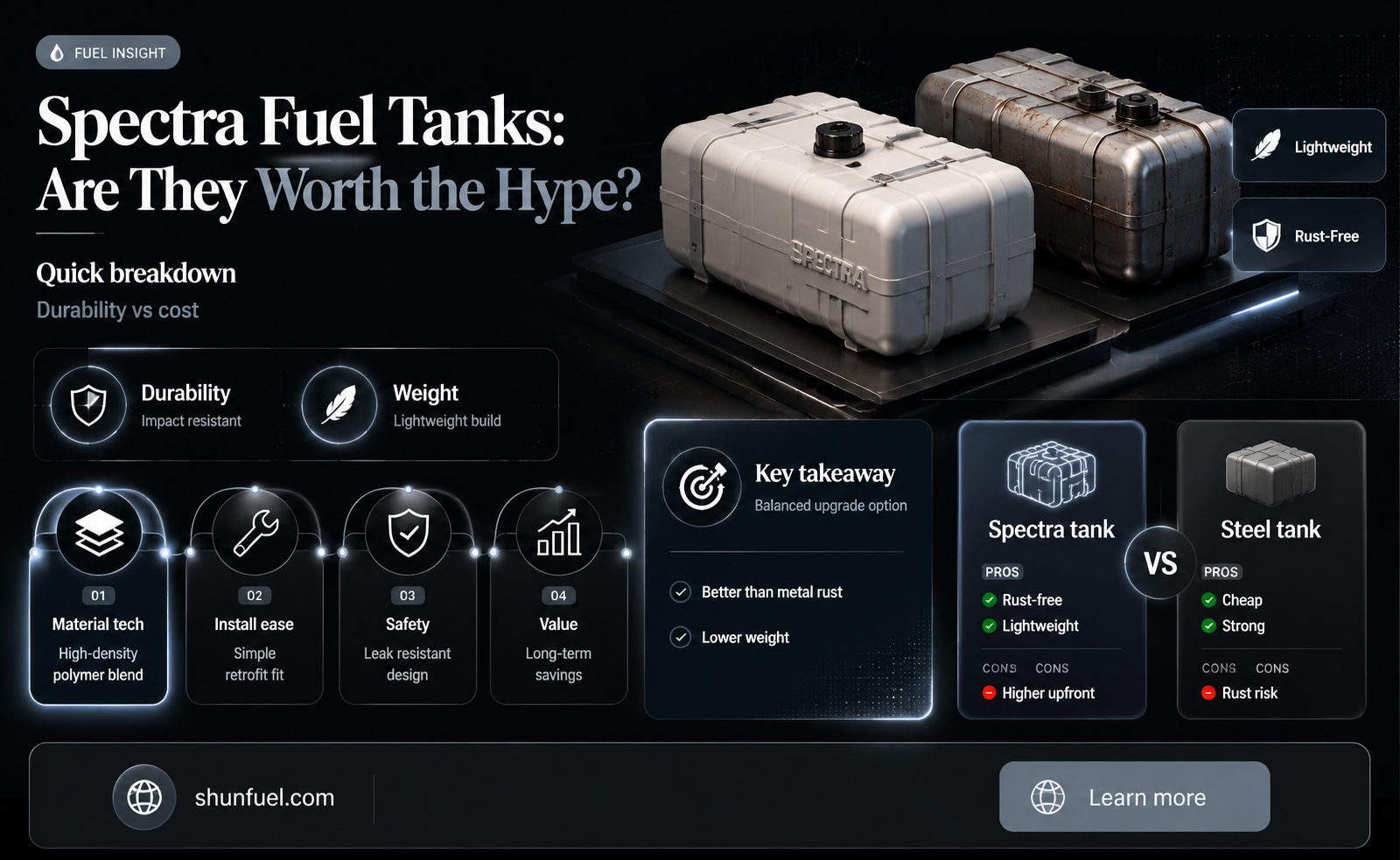are spectra fuel tanks any good
