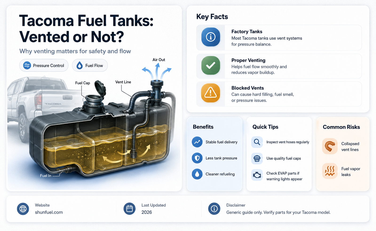are fuel tanks on tacomas vented
