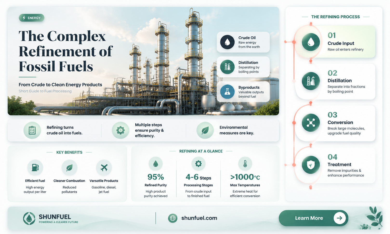 are fossil fuels difficult to refine into usable fuel