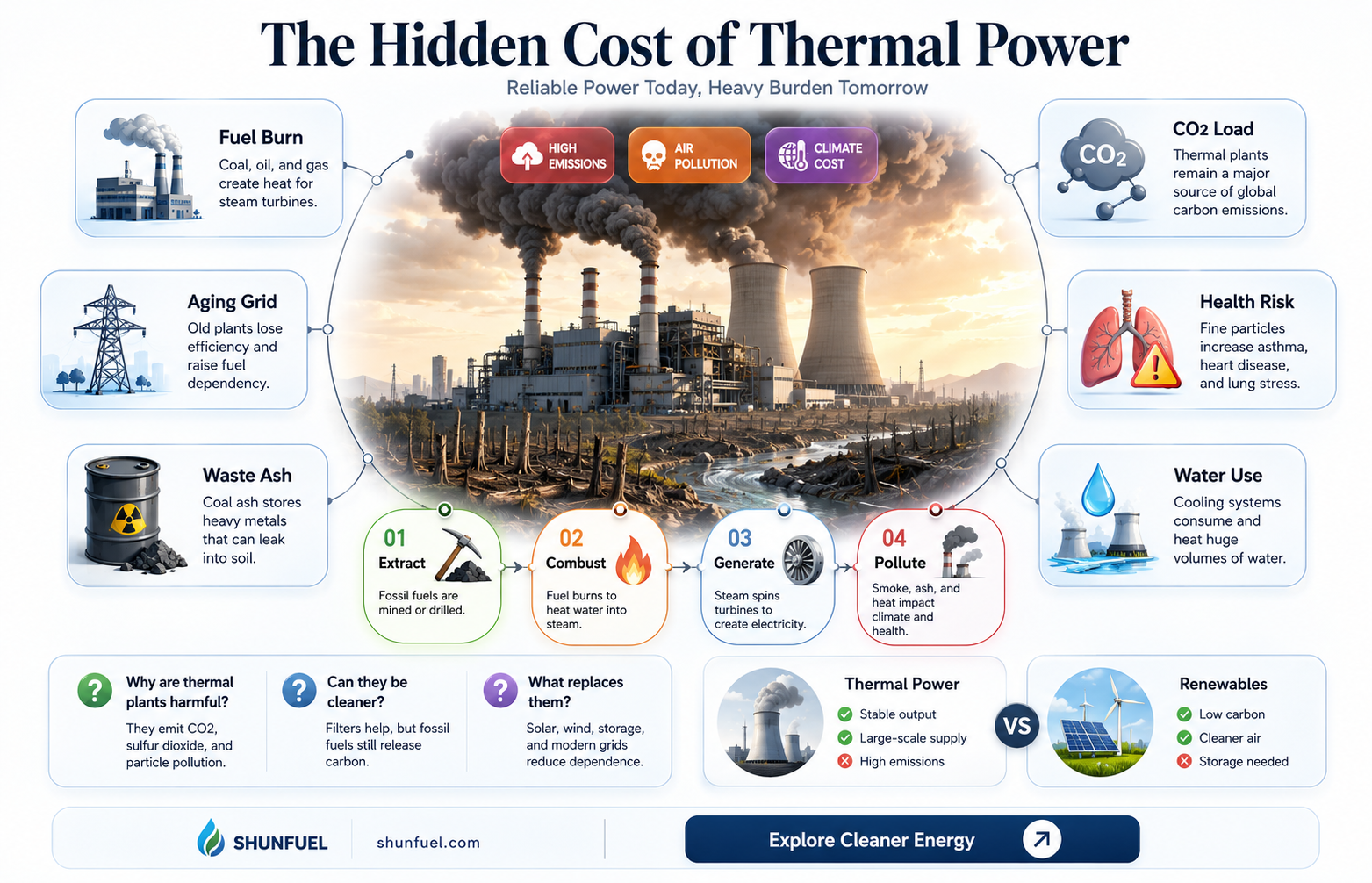 are fossil fuel power plants considered thermal power plants
