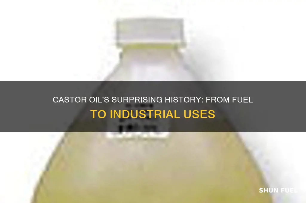 was castor oil used as fuel