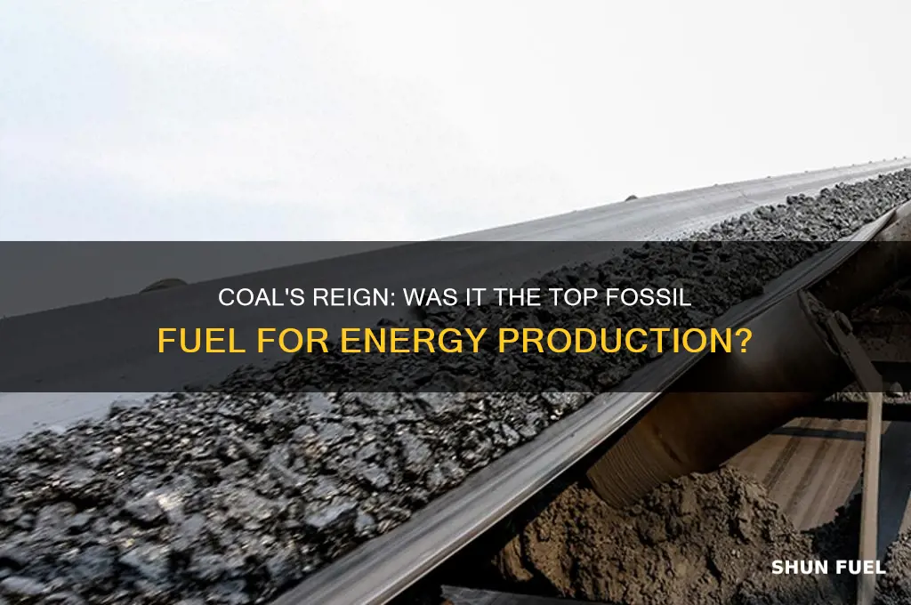 was coal the number one fossil fuel to produce energy