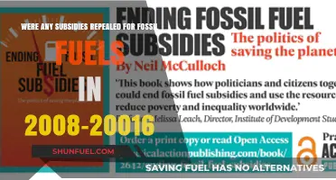 Fossil Fuel Subsidies Repealed: Analyzing Policy Shifts from 2008-2016