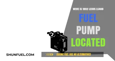 Lexus LS400 Fuel Pump Location: 1992 Model Guide