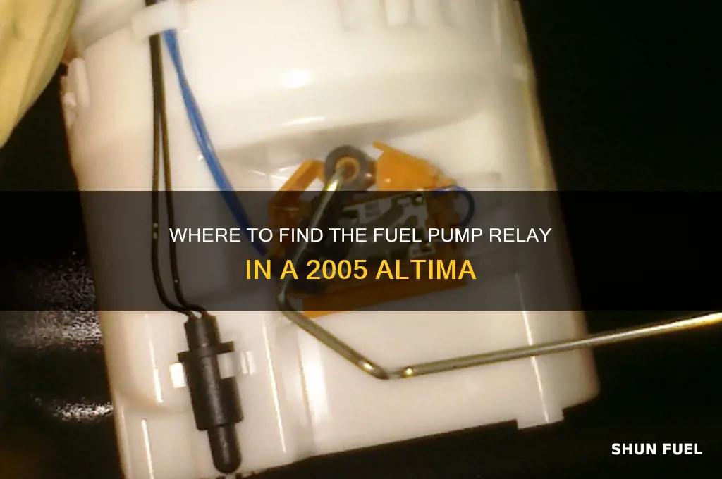 were is fuel pump relay located on 05 altima