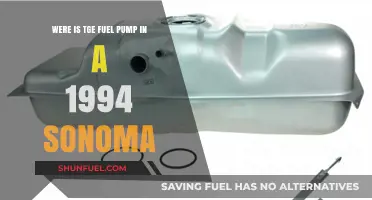 Locating the Fuel Pump in a 1994 Sonoma: A Quick Guide