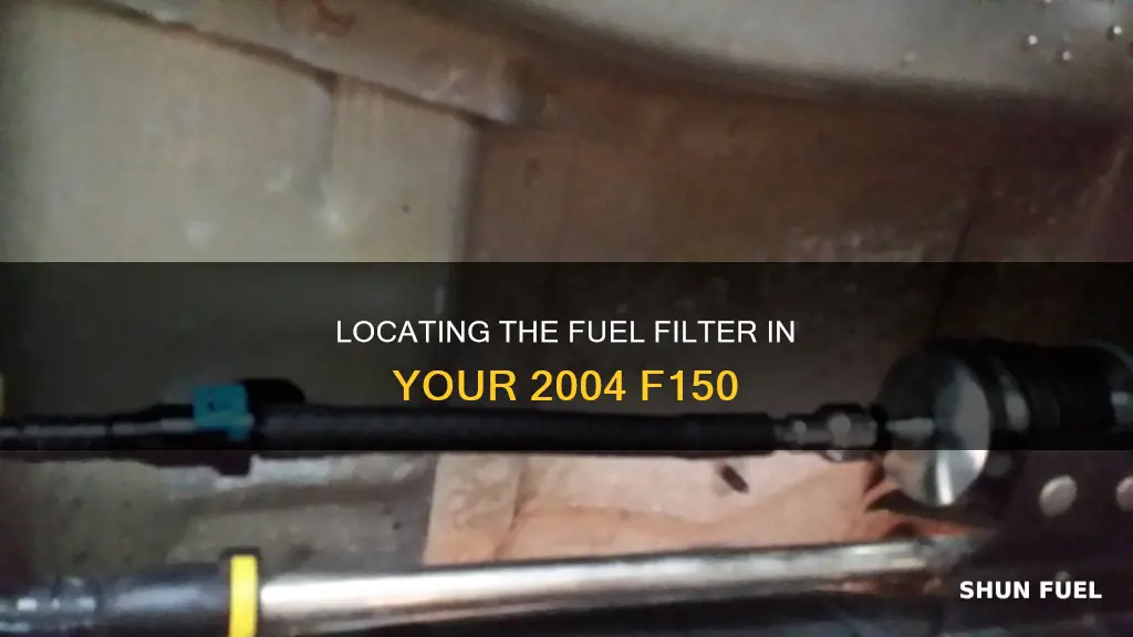 were is the fuel filter locared on a 2004 f150