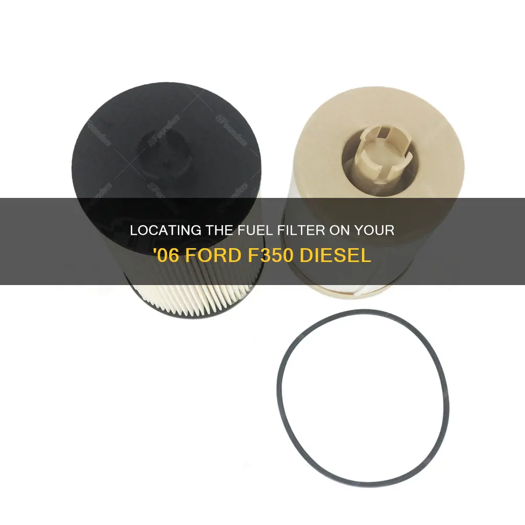 were is the fuel filter on 06 ford f350 diesel
