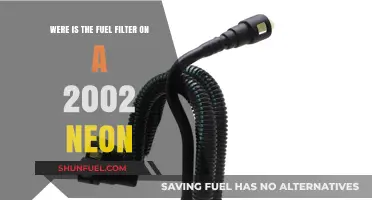 Locating the Fuel Filter in a 2002 Neon