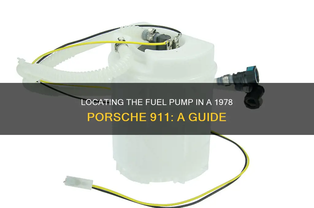 were is the fuel pump on 1978 911 porsche