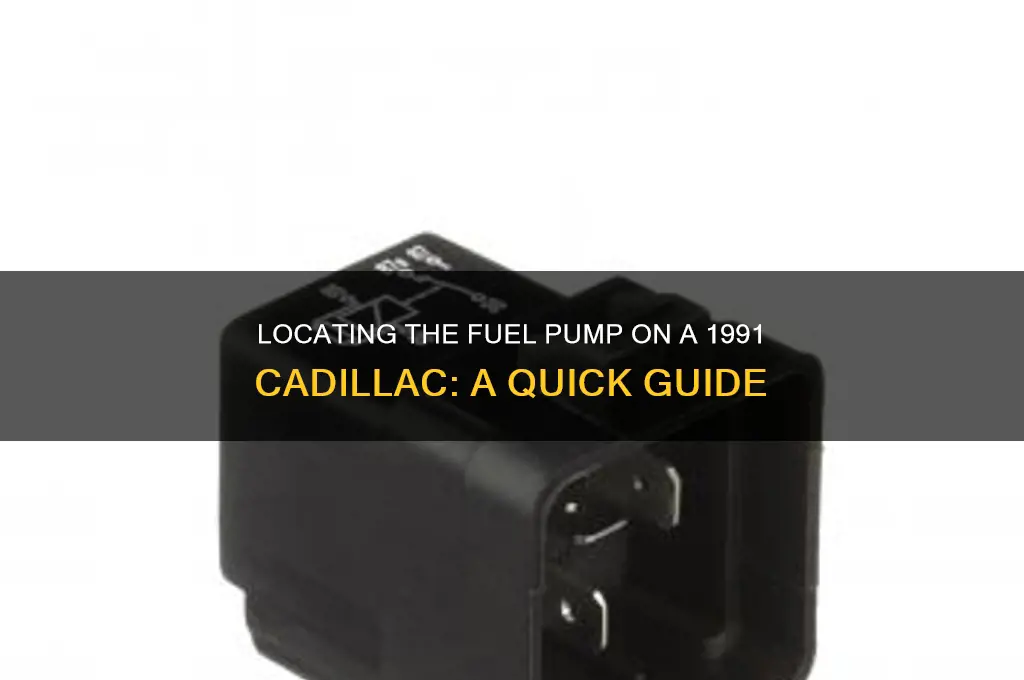 were is the fuel pump on a 1991 cadillac
