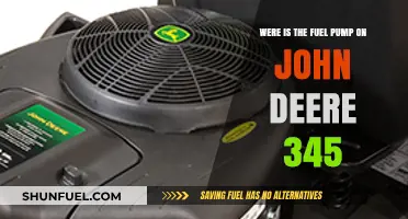 Locating the Fuel Pump on a John Deere 345 Riding Mower