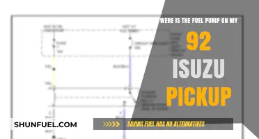 Locate the Fuel Pump on Your 1992 Isuzu Pickup Easily