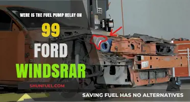 Locating the Fuel Pump Relay in a 1999 Ford Windstar