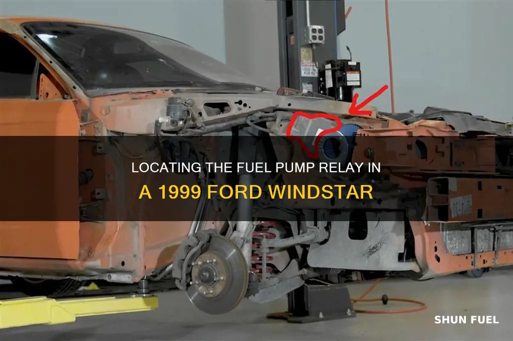 were is the fuel pump relay on 99 ford windsrar