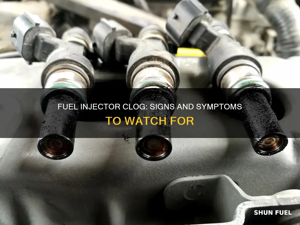 what a clogged fuel injector looks like