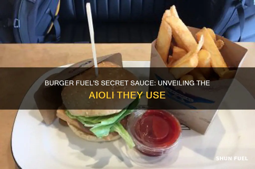 what aioli does burger fuel use