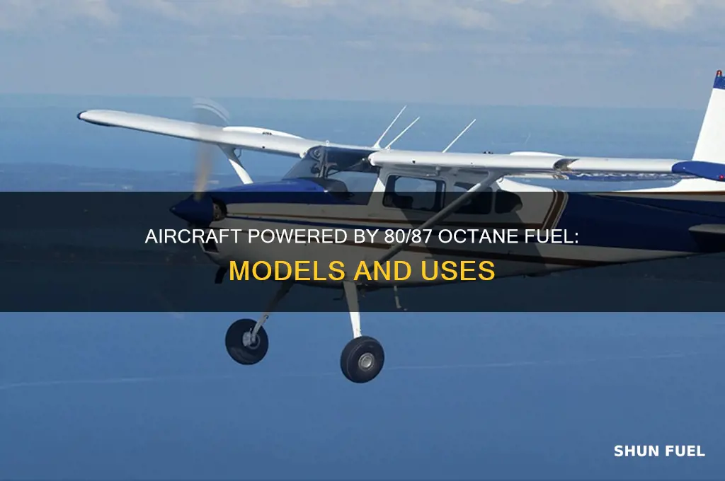 what aircraft uses 80 87 octane fuel