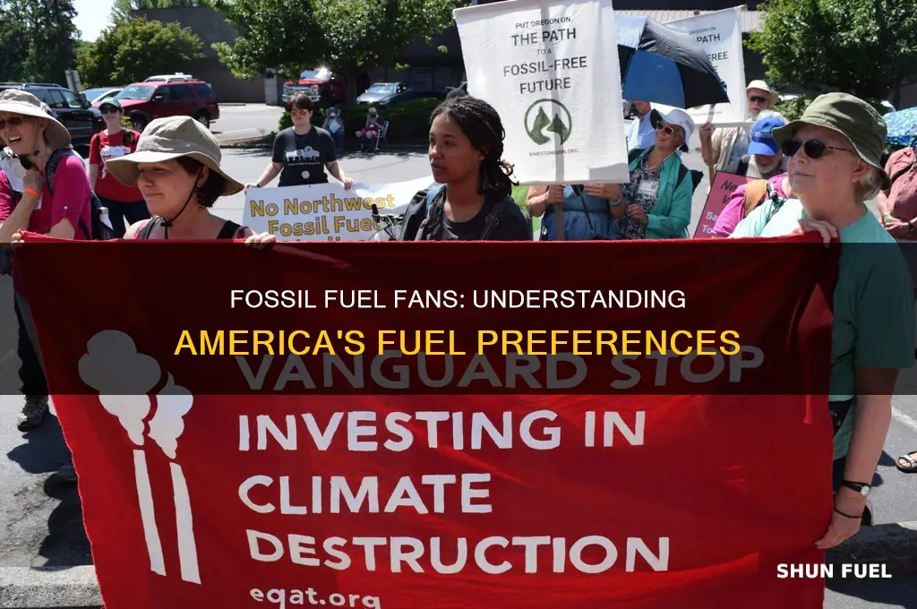 what american groups prefer fossil fuels