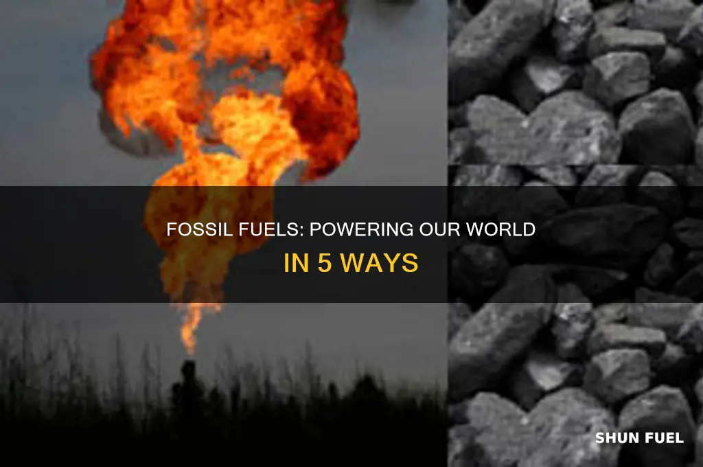 what are 5 uses for fossil fuels