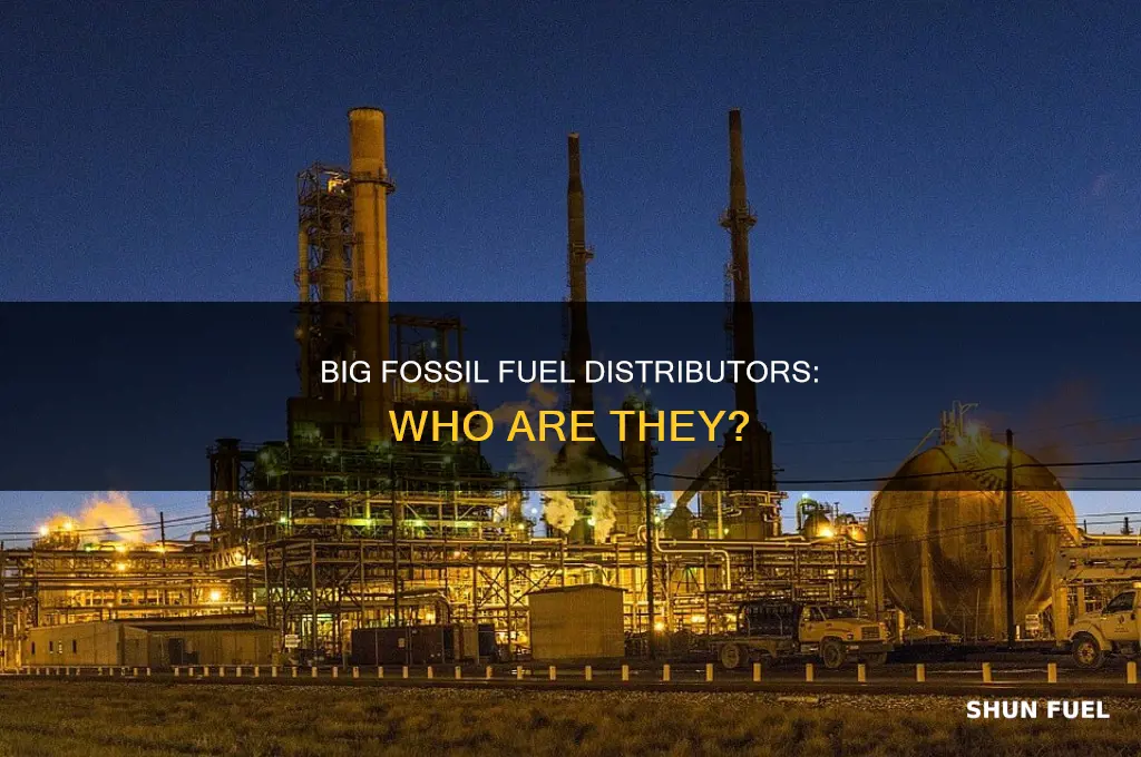 what are big distributers of fossil fuels