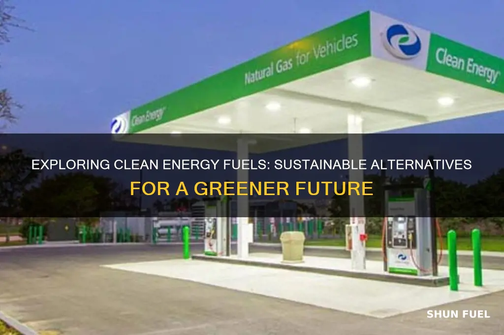 what are clean energy fuels