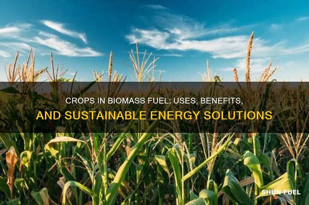 what are crops used for in biomass fuel
