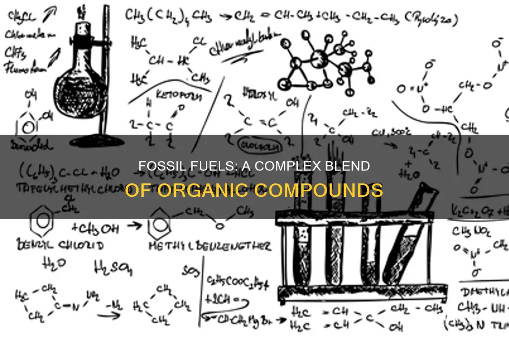 what are fossil fuels mixtures of