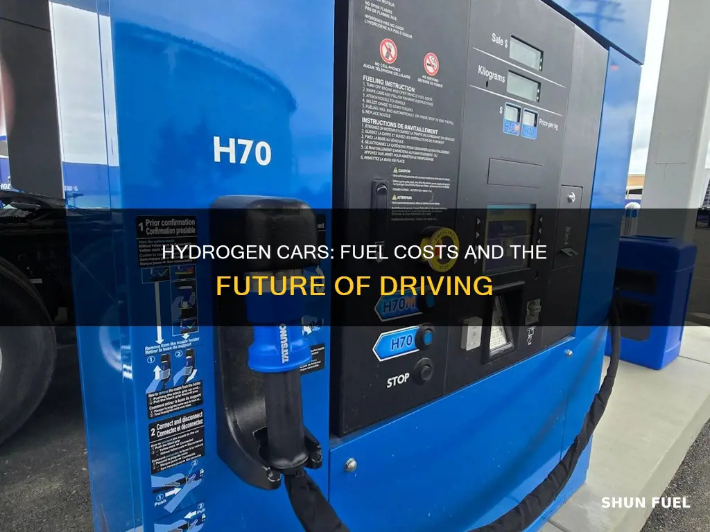 what are fuel costs for hydrogen powered cars