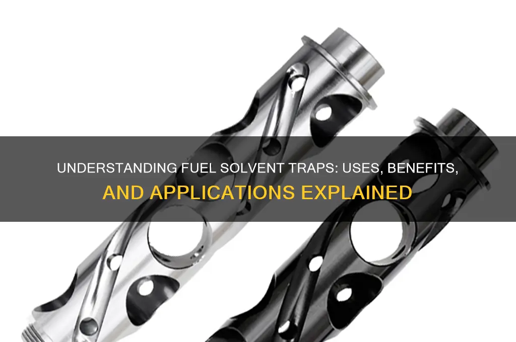 what are fuel solvent traps used for