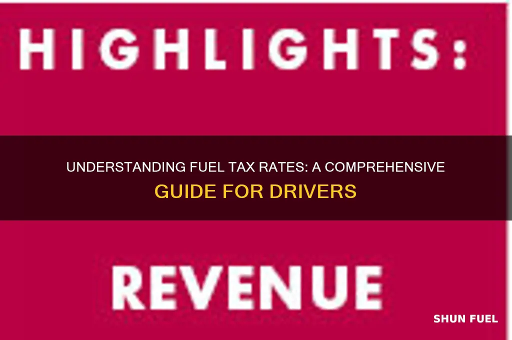 what are fuel tax rates