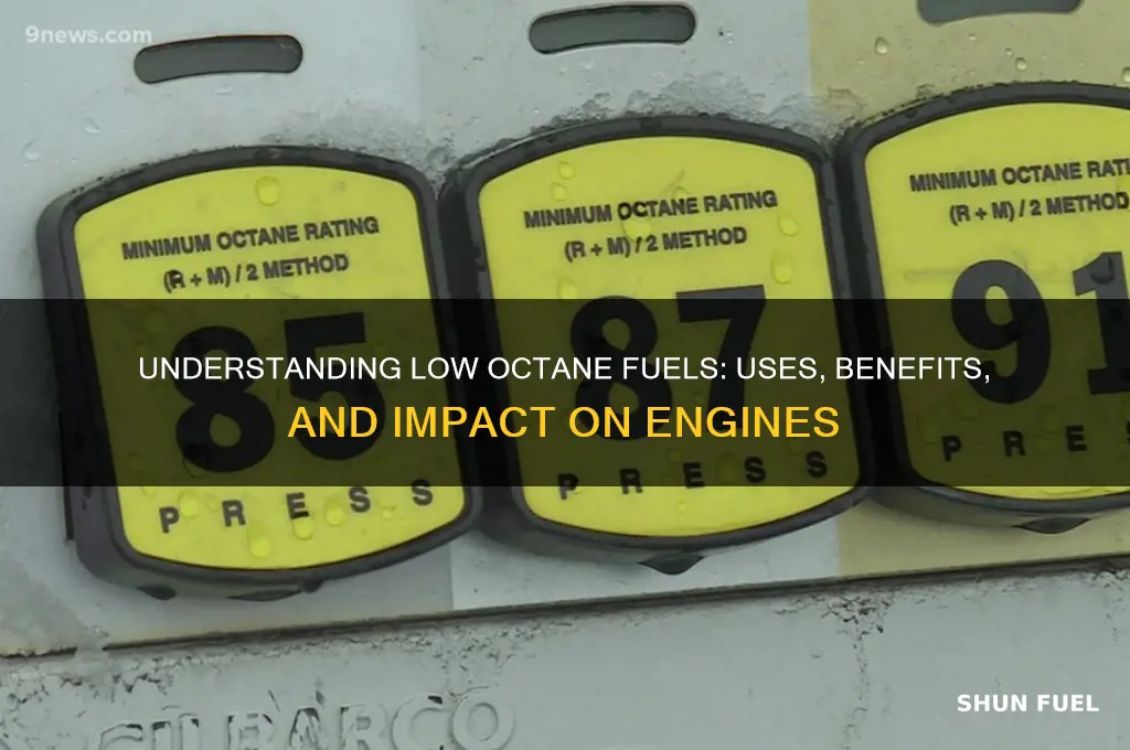 what are low octane fuels