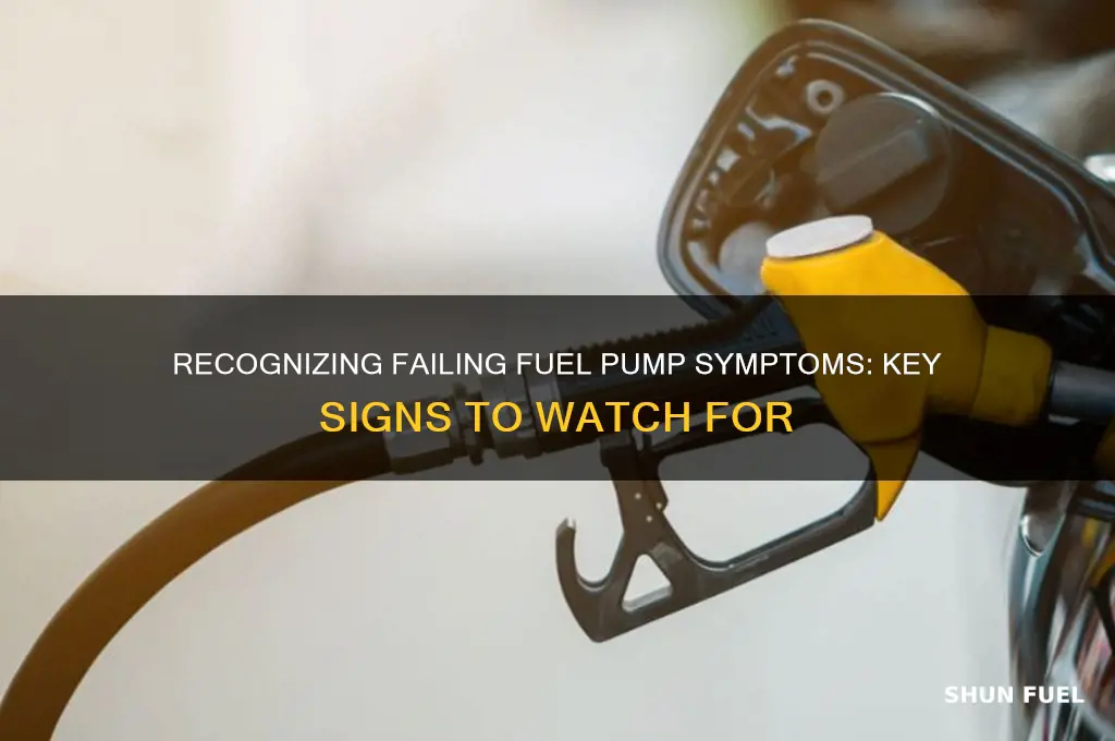 what are signs of a failing fuel pump