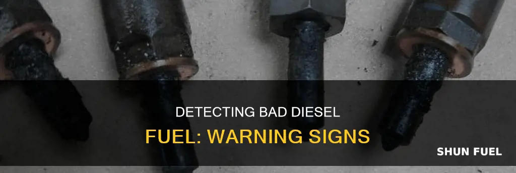 what are signs of bad diesel fuel