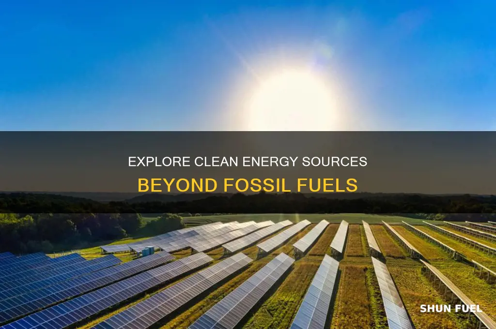 what are some energy resources other than fossil fuel